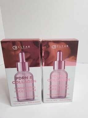 Clear Beauty PDRN & Collagen Smoothing Face Serum.  2 Box Bundle.  Sealed in Box